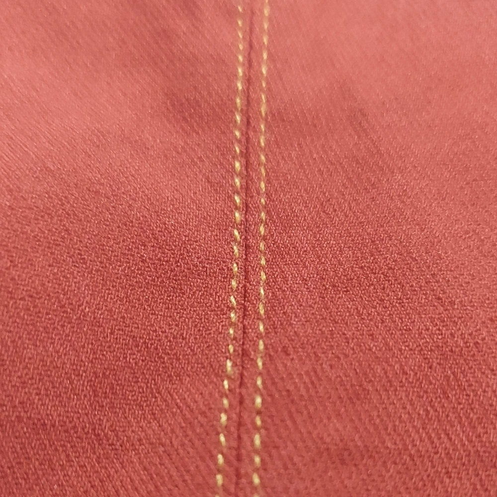 Dance & Marvel Red Crop Top with Gold Embellishments - Picture 11 of 13